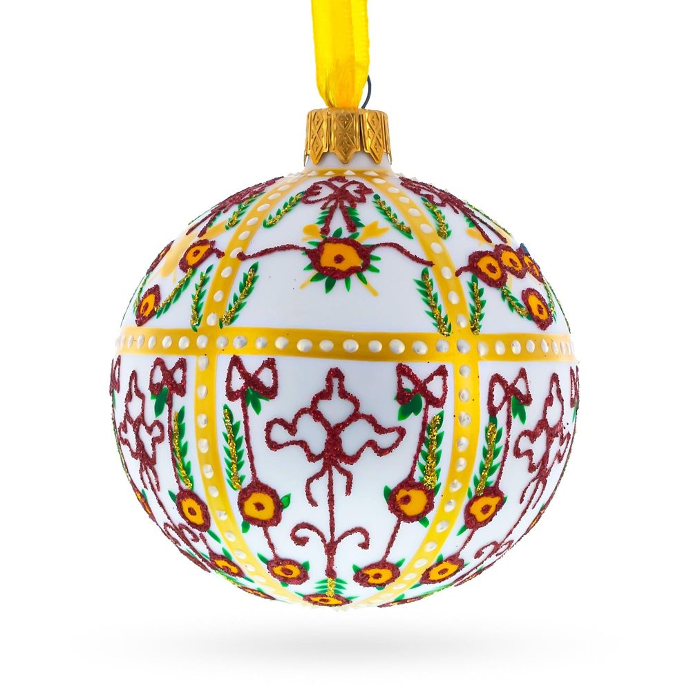 1901 Gatchina Palace Royal Egg Blown Glass Ball Christmas Ornament 3.25 Inches  |   Royal Collection Ornaments Royal Collection