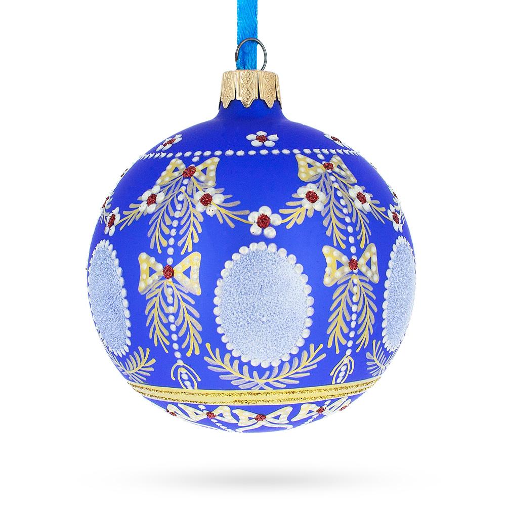 1908 Regal Alexander Palace Royal Egg Blown Glass Ball Christmas Ornament 3.25 Inches  |   Royal Collection Ornaments Royal Collection