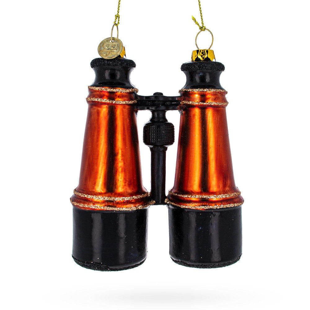 Adventurous Binoculars Blown Glass Christmas Ornament  |   Houseware Houseware Houseware