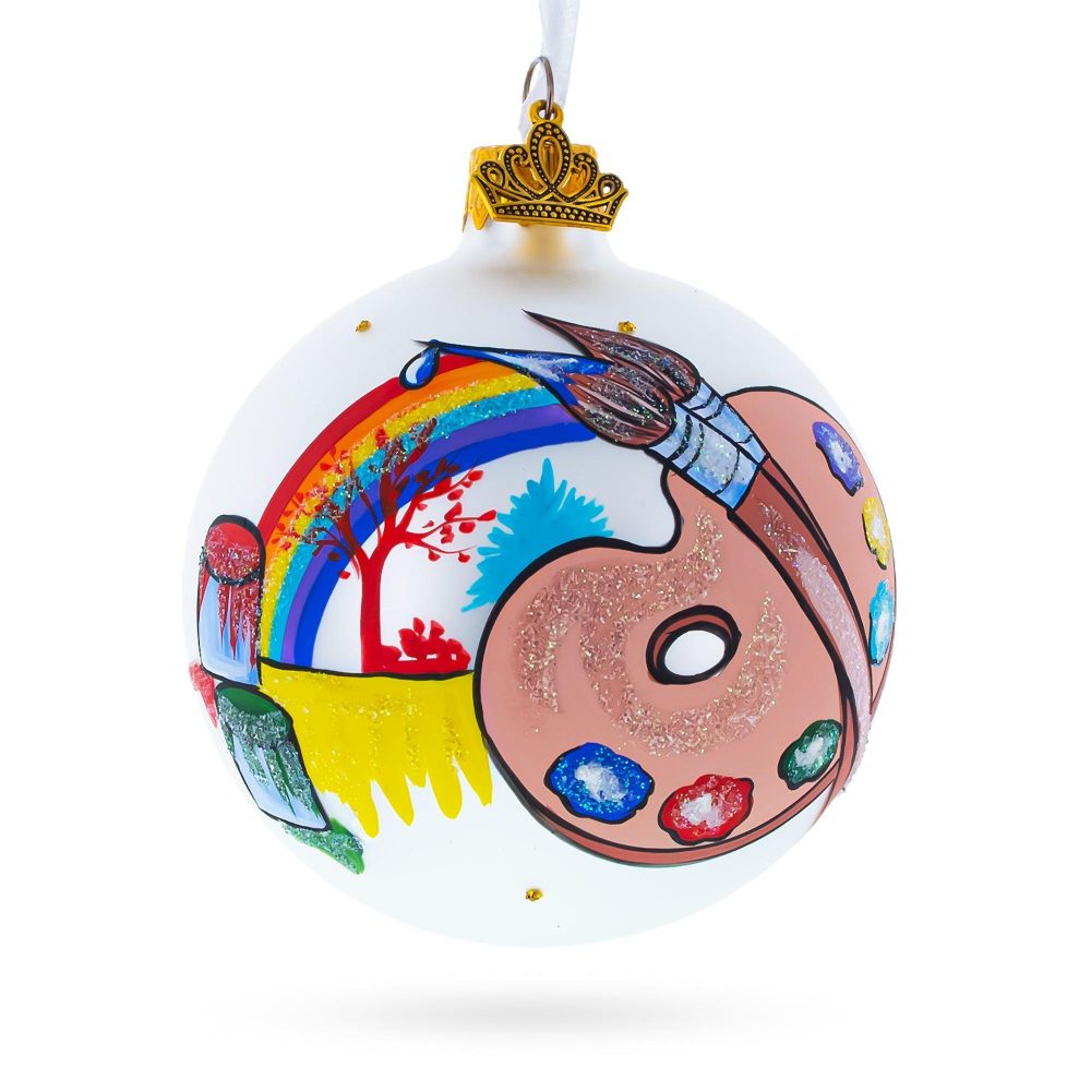 Art Tools For Artist Blown Glass Ball Christmas Ornament 3.25 Inches  |   Occupations Occupations Occupations