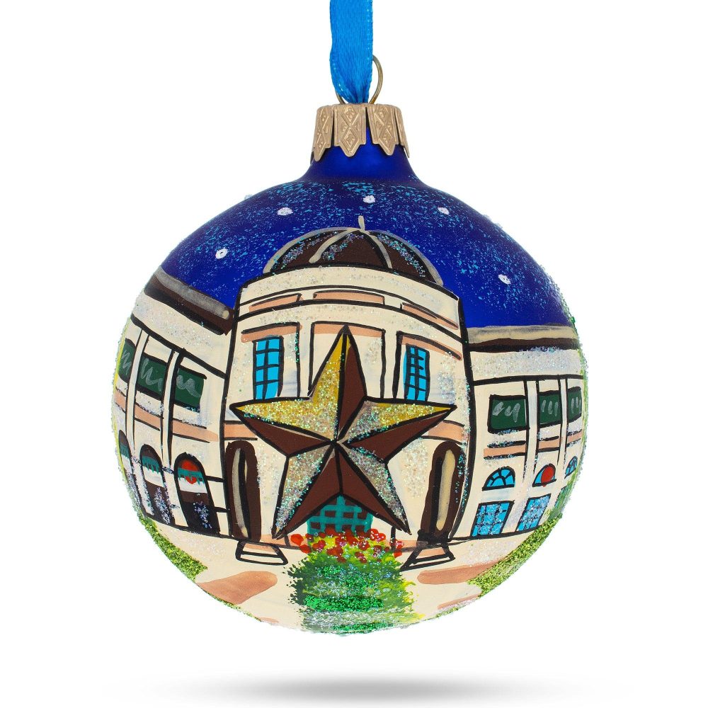 Austin, Texas Glass Ball Christmas Ornament 3.25 Inches  |   Travel Ornaments Travel