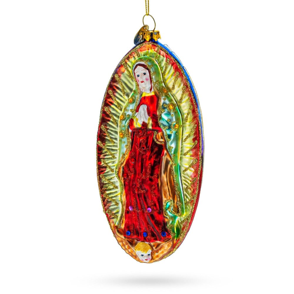 Blessed Virgin Mary Blown Glass Christmas Ornament  |   Religious Ornaments Ornaments Religious Ornaments