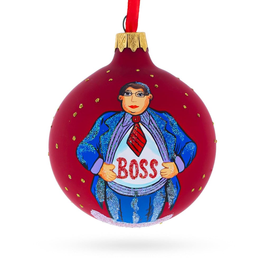 Boss Blown Glass Ball Christmas Ornament 3.25 Inches  |   Occupations Occupations Occupations