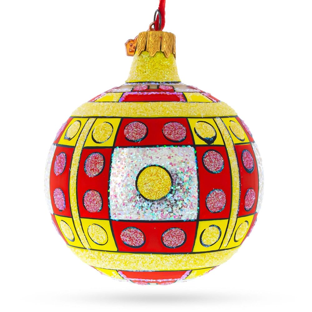 Building Blocks Blown Glass Ball Christmas Ornament 3.25 Inches  |   Baby Baby Baby