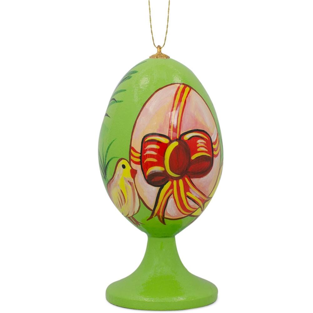 Chicks With Easter Egg Gift Wooden Christmas Ornament  |   Egg Ornaments Egg Ornaments Egg Ornaments