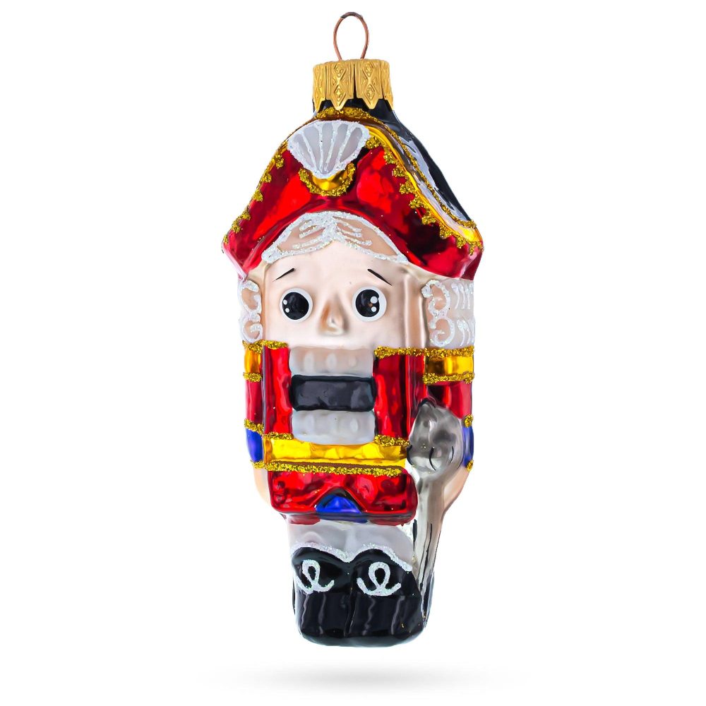 Classic And Whimsical Nutcracker Mini Glass Christmas Ornament  |   Nutcrackers Nutcrackers Nutcrackers