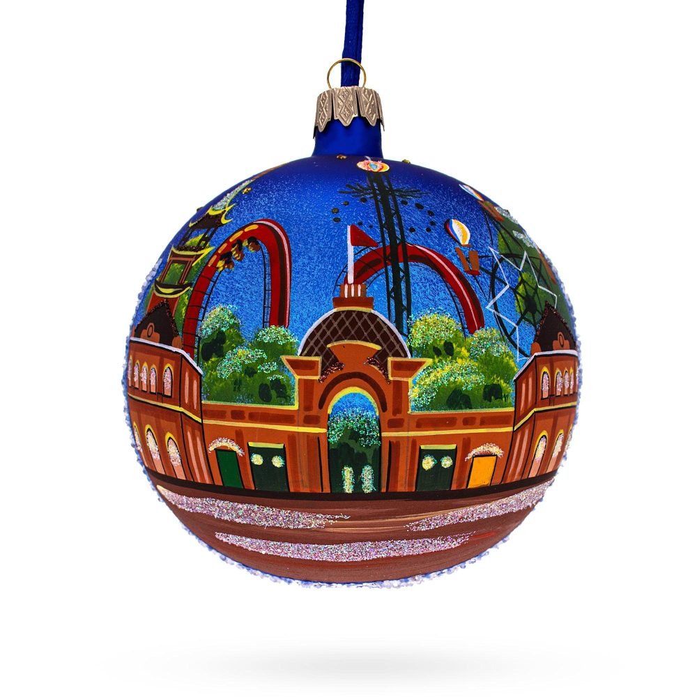 Copenhagen, Denmark Glass Ball Christmas Ornament 4 Inches  |   Travel Ornaments Travel