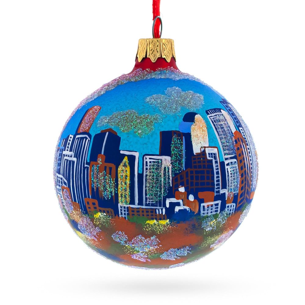 Denver, Colorado Glass Ball Christmas Ornament 3.25 Inches  |   Travel Ornaments Travel