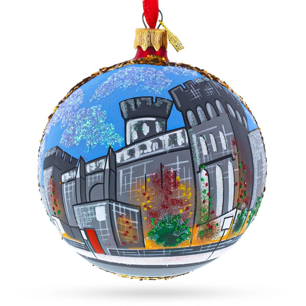 Eastern State Penitentiary History Museum, Philadelphia, Pennsylvania, Usa Glass Ball Christmas Ornament 4 Inches  |   Travel Ornaments Travel