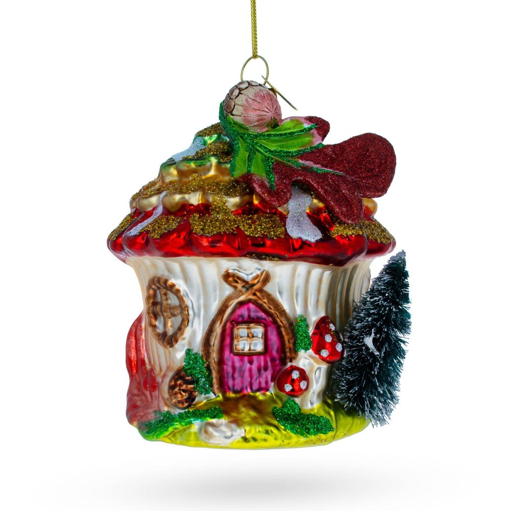 Fairy House Nestled In A Woodland Glade Blown Glass Christmas Ornament  |   Fairy Tales Fairy Tales Fairy Tales