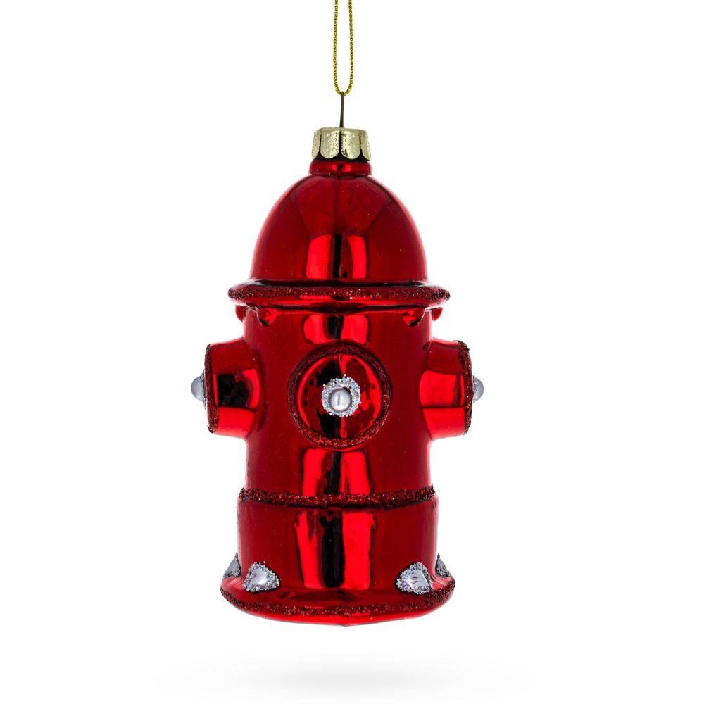 Fire Hydrant Glass Christmas Ornament  |   Occupations Occupations Occupations