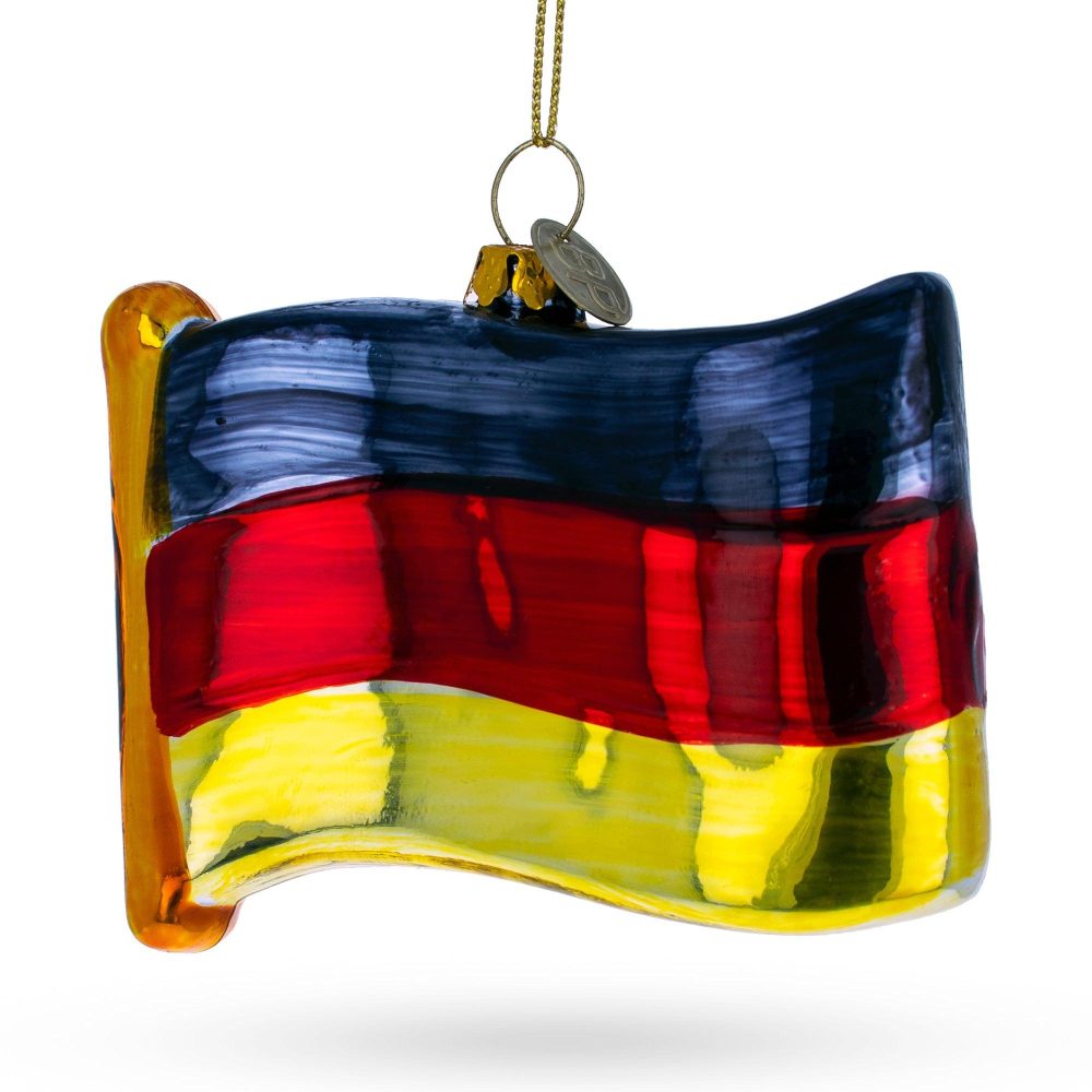 Flag Of Germany Blown Glass Christmas Ornament  |   Flags Flags Flags