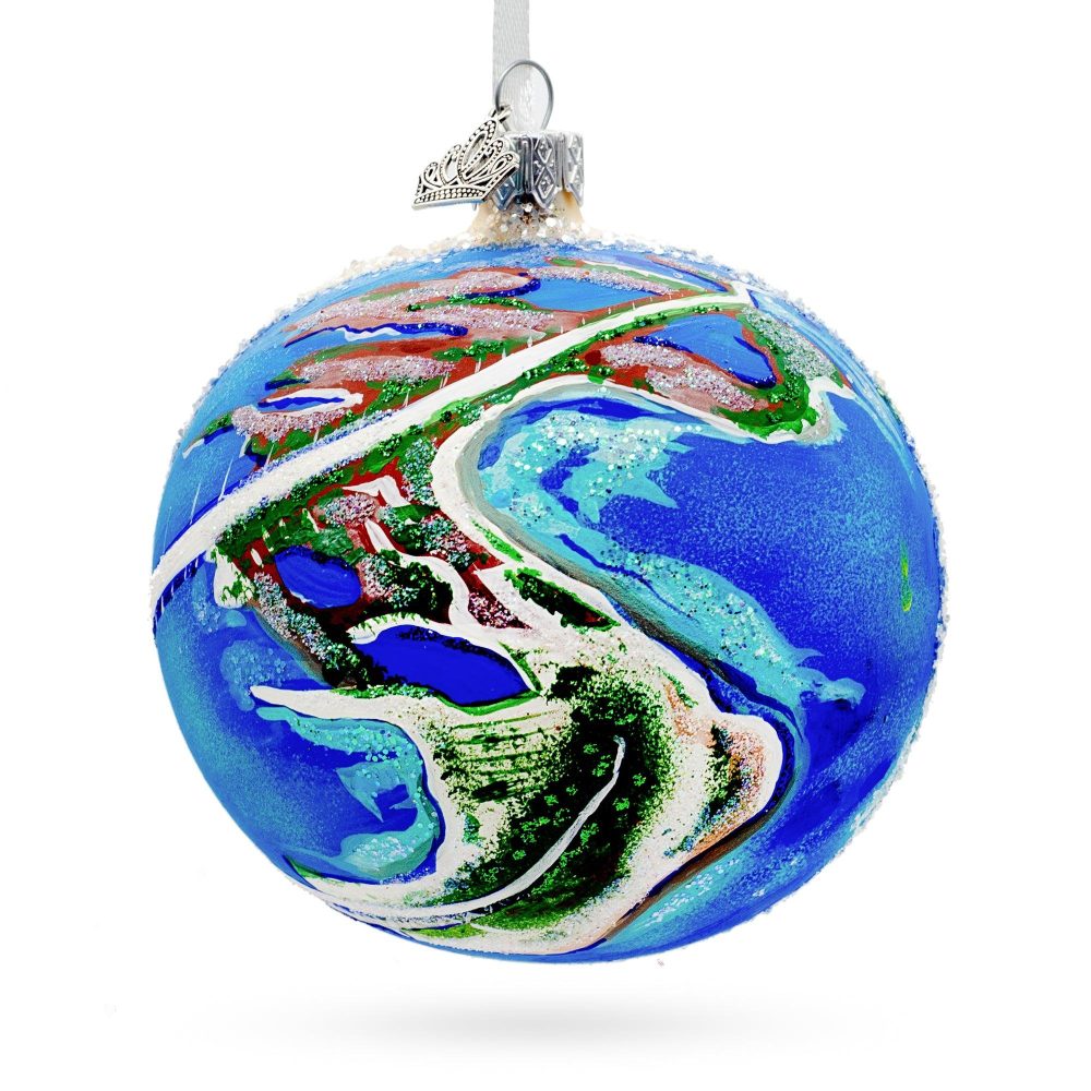 Florida Keys, Usa Glass Ball Christmas Ornament 4 Inches  |   Travel Ornaments Travel