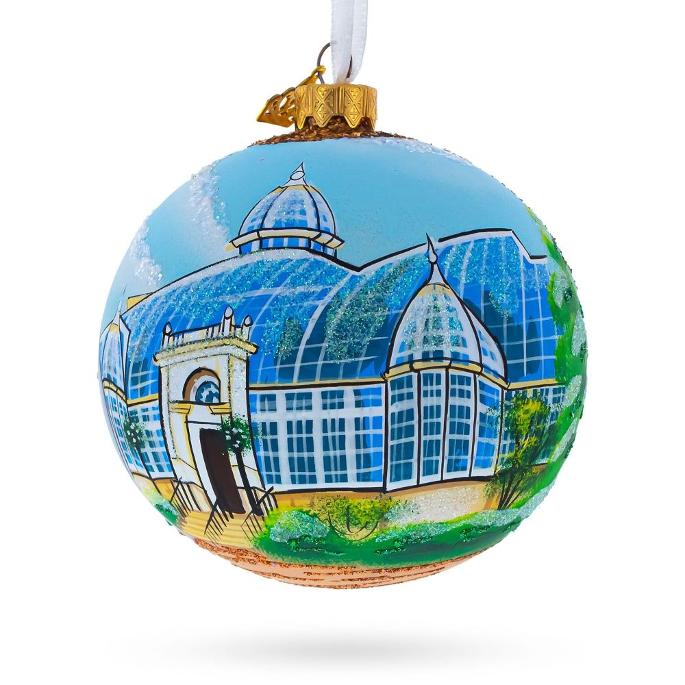 Franklin Park Conservatory And Botanical Gardens, Columbus, Ohio, Usa Glass Ball Christmas Ornament  |   Travel Ornaments Travel