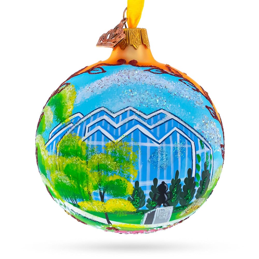 Frederik Meijer Gardens & Sculpture Park, Grand Rapids, Michigan, Usa Glass Ball Christmas Ornament 3.25 Inches  |   Travel Ornaments Travel