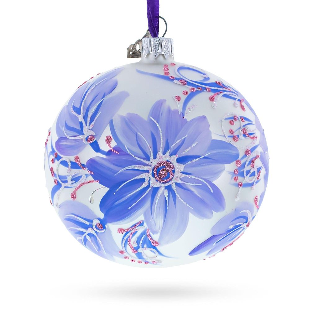 Gerbera Flowers Glass Ball Ornament  |   Flowers Flowers Flowers