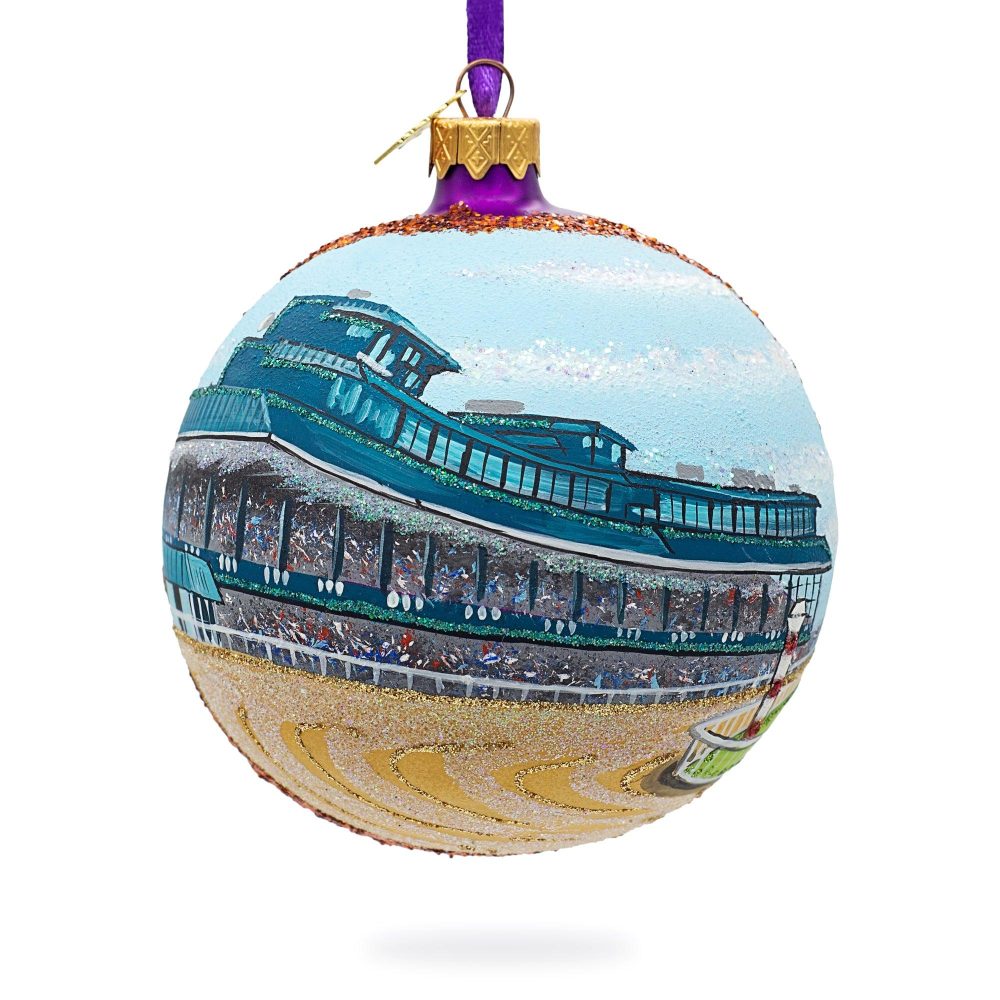 Keeneland, Lexington, Kentucky, Usa Glass Ball Christmas Ornament 4 Inches  |   Travel Ornaments Travel