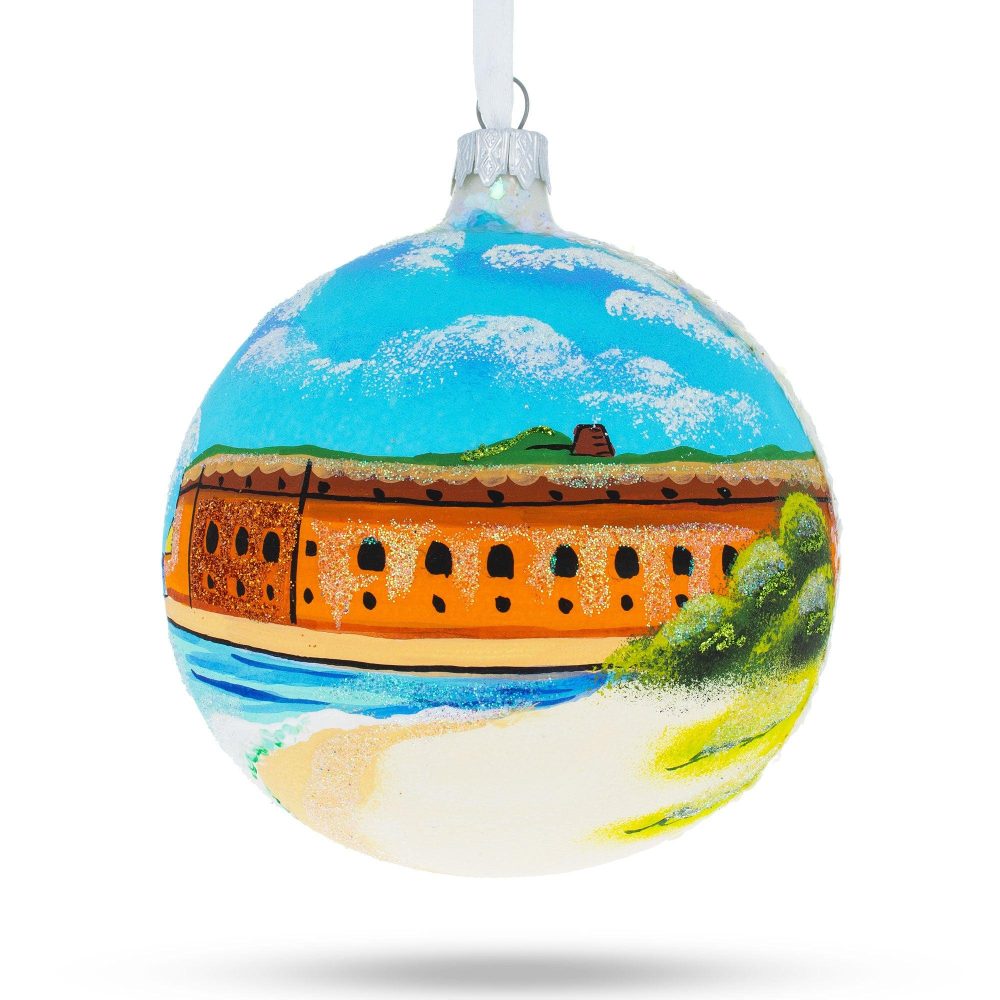 Key West, Florida Glass Ball Christmas Ornament 4 Inches  |   Travel Ornaments Travel