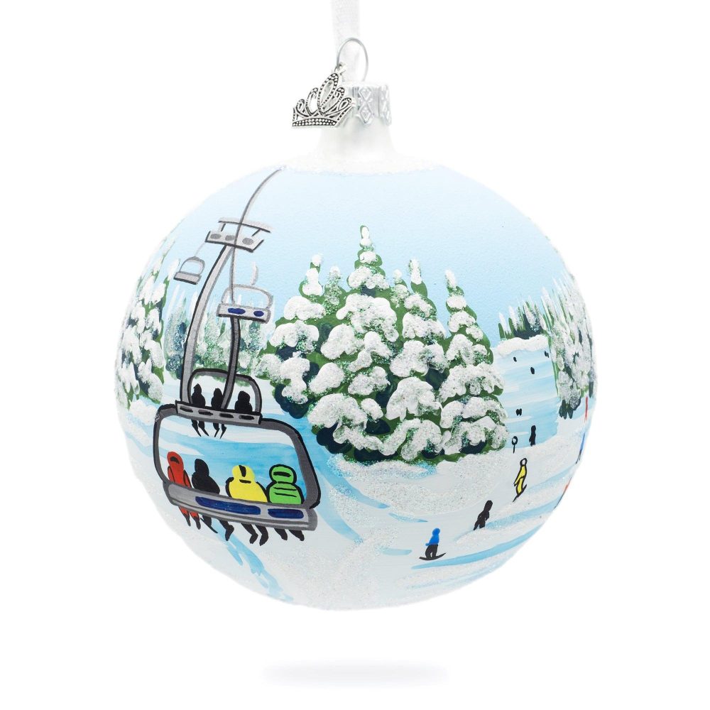 Keystone Ski Resort, Colorado, Usa Glass Ball Christmas Ornament 4 Inches  |   Travel Ornaments Travel