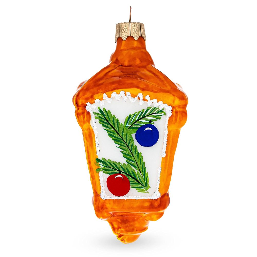 Lantern With Glowing Candles Mini Glass Christmas Ornament  |   Houseware Houseware Houseware