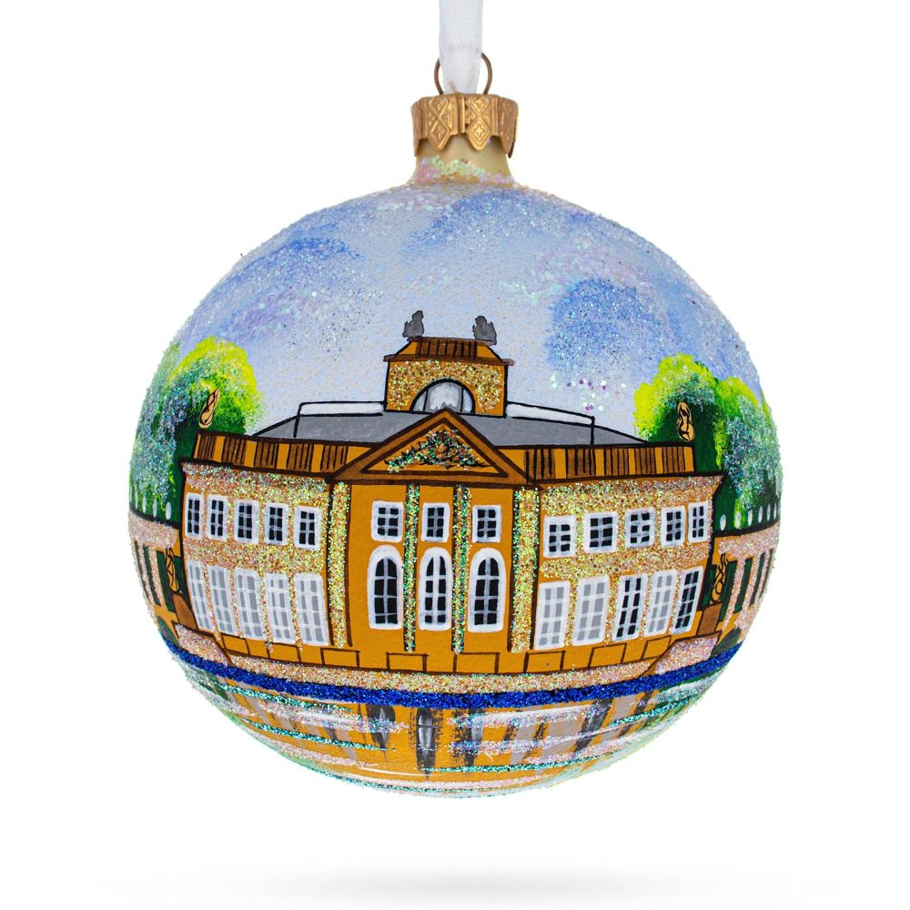 Lazienki Park, Warsaw, Poland Glass Ball Christmas Ornament 4 Inches  |   Travel Ornaments Travel