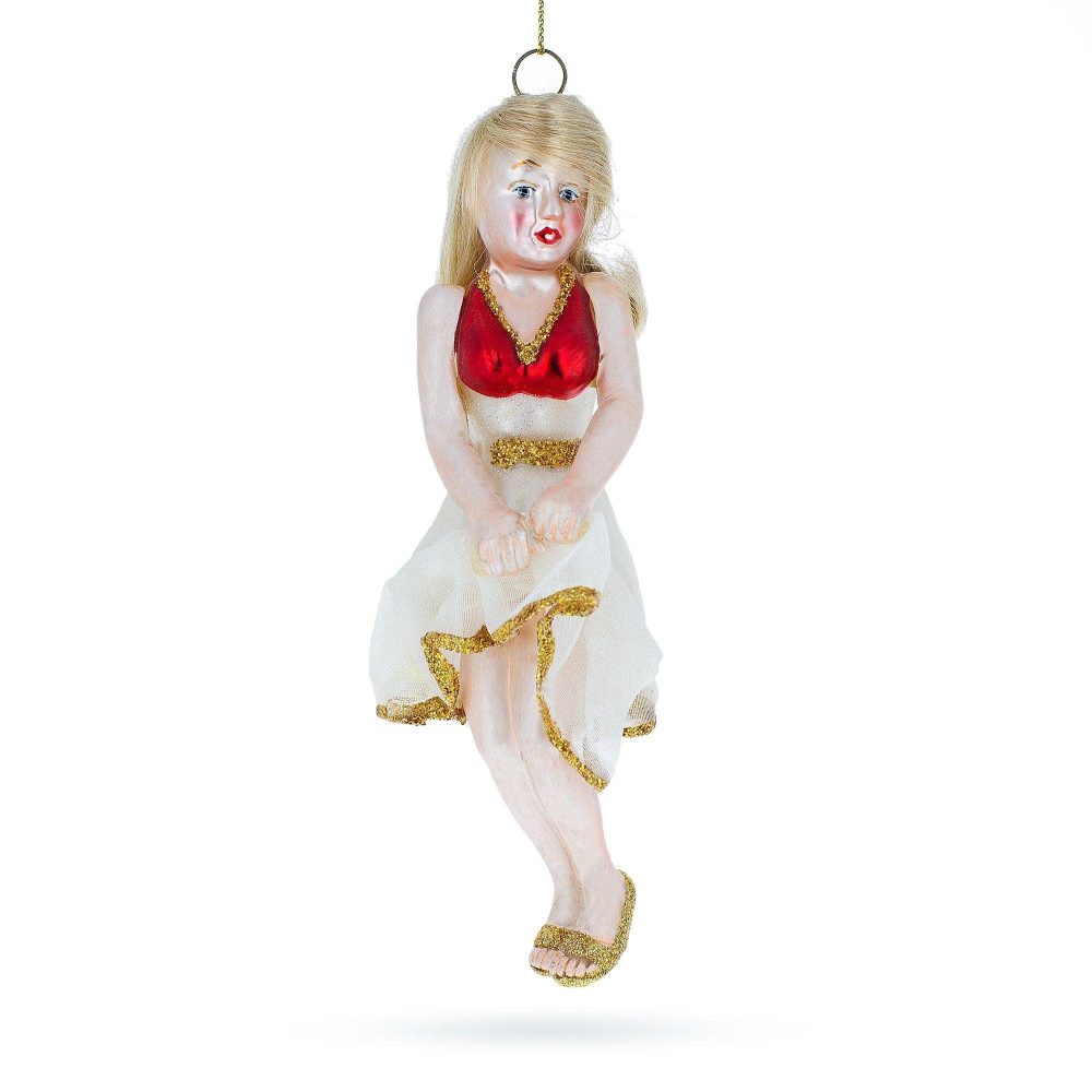 Marilyn Monroe Blown Glass Christmas Ornament  |   Personalized Ornaments Personalized