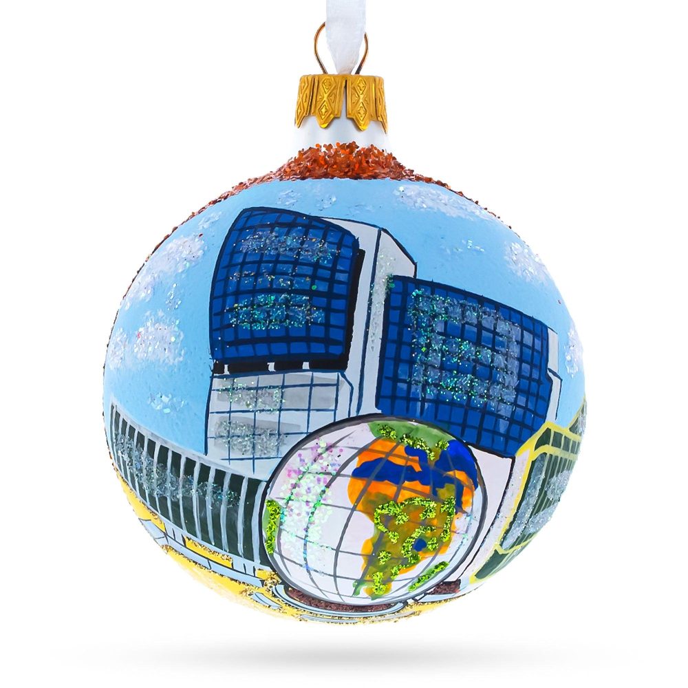 Museum Of Natural Sciences, Raleigh, North Carolina, Usa Glass Ball Christmas Ornament 3.25 Inches  |   Travel Ornaments Travel