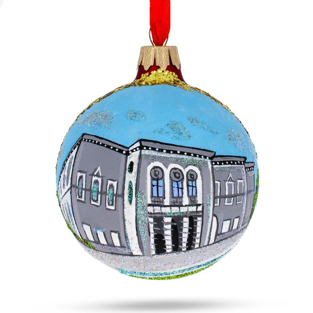 National Gallery, Dublin, Ireland Glass Ball Christmas Ornament 3.25 Inches  |   Travel Ornaments Travel