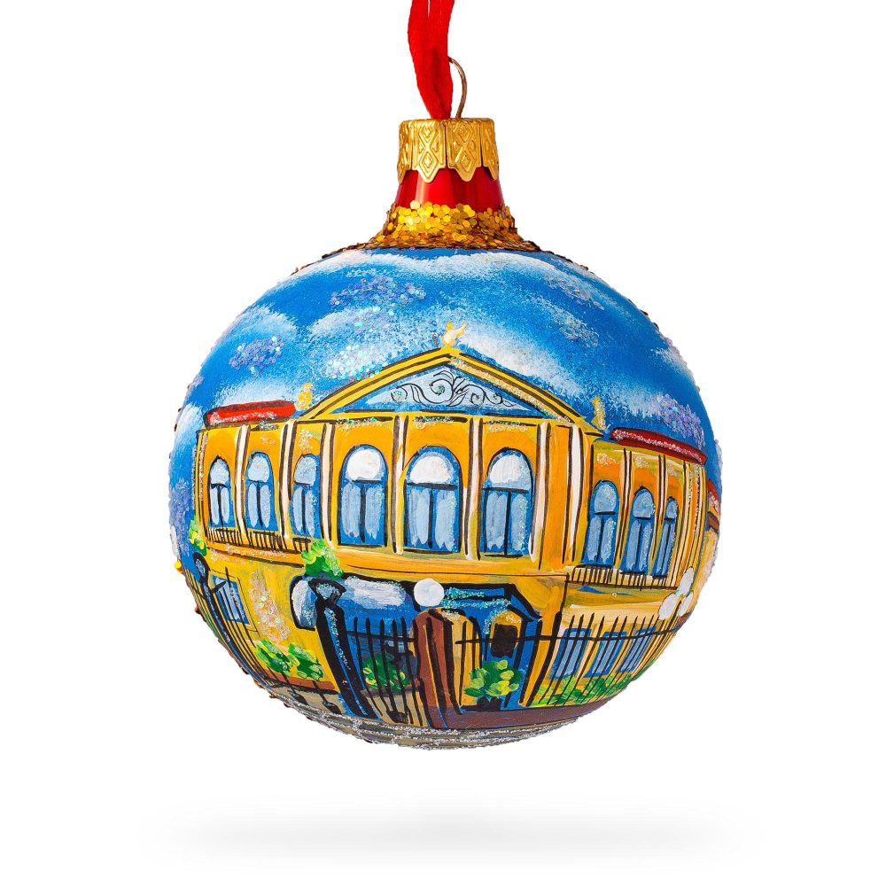 National Theater San Jose, Costa Rica Glass Ball Christmas Ornament 3.25 Inches  |   Travel Ornaments Travel