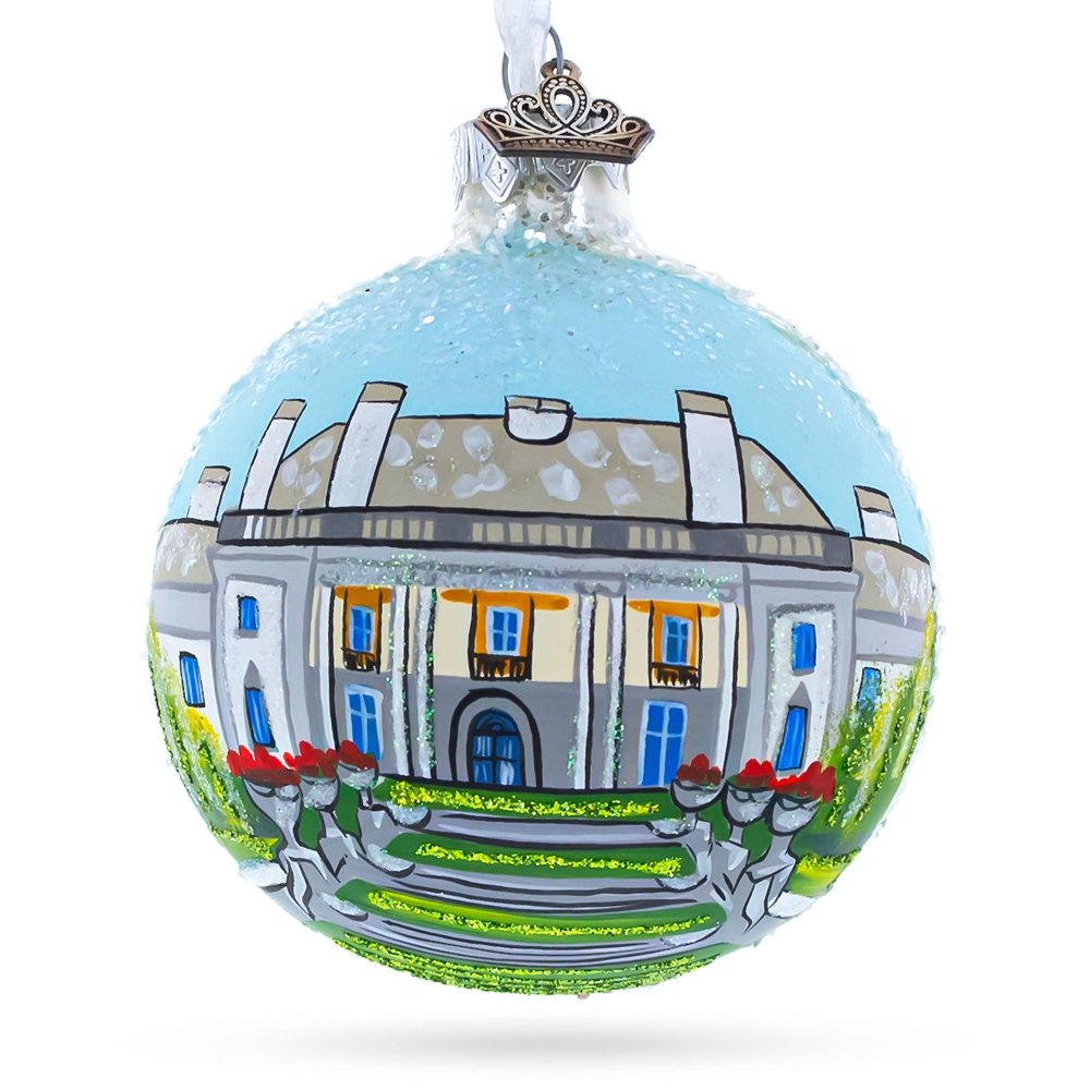 Nemours Estate, Wilmington, Delaware, Usa Glass Ball Christmas Ornament 3.25 Inches  |   Travel Ornaments Travel