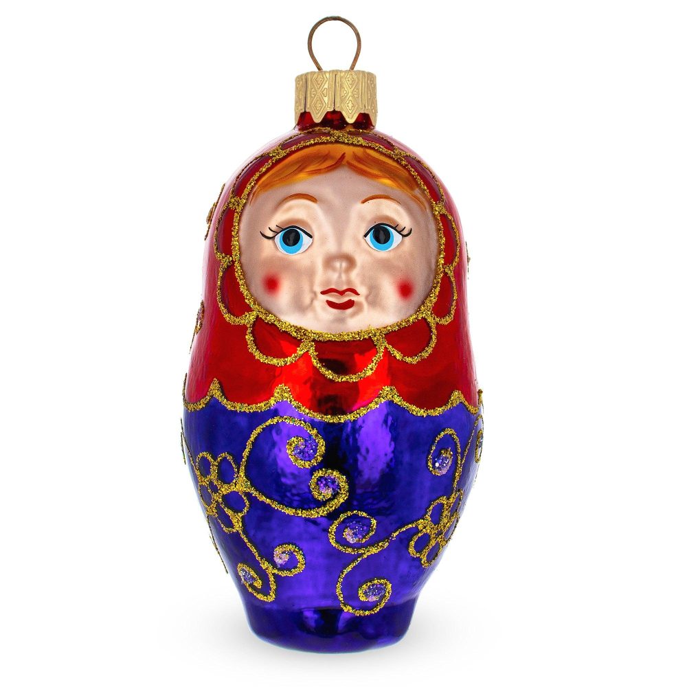 Nesting Doll Mini Glass Christmas Ornament  |   Fairy Tales Fairy Tales Fairy Tales