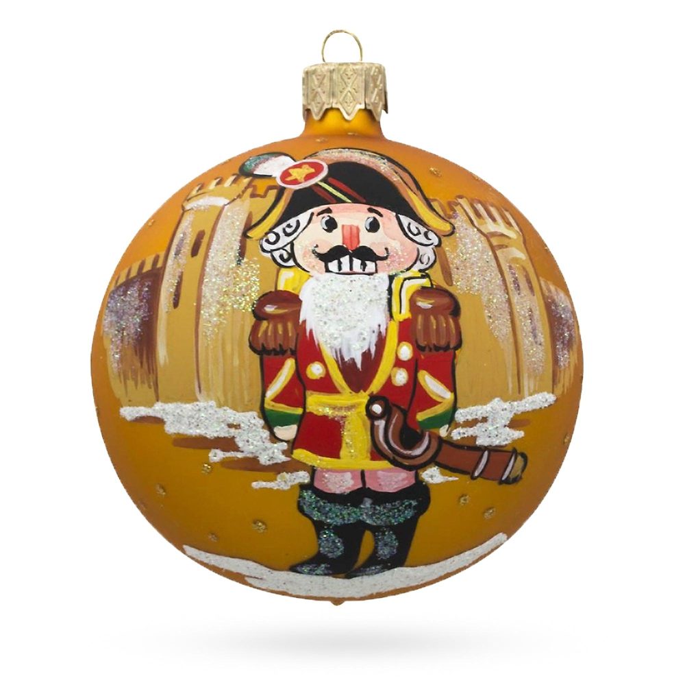 Nutcracker Soldier Blown Glass Ball Christmas Ornament 3.25 Inches  |   Nutcrackers Nutcrackers Nutcrackers