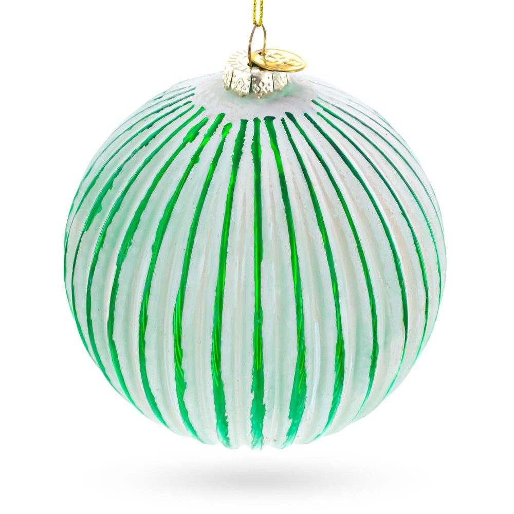 Pinyin Oil-Paper Umbrella Blown Glass Christmas Ornament  |   Geometrical Geometrical Geometrical