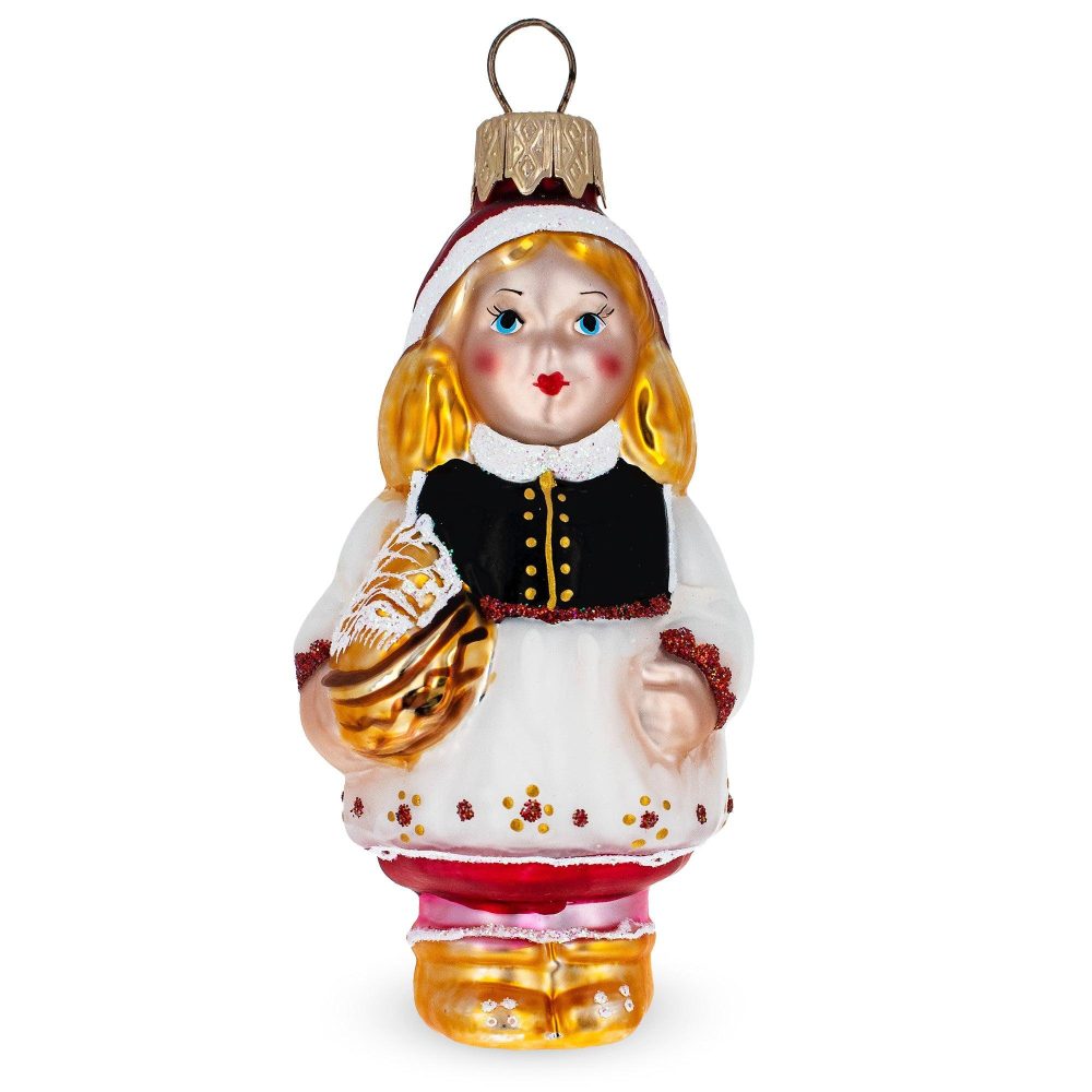 Red Riding Hood Mini Glass Christmas Ornament  |   Fairy Tales Fairy Tales Fairy Tales