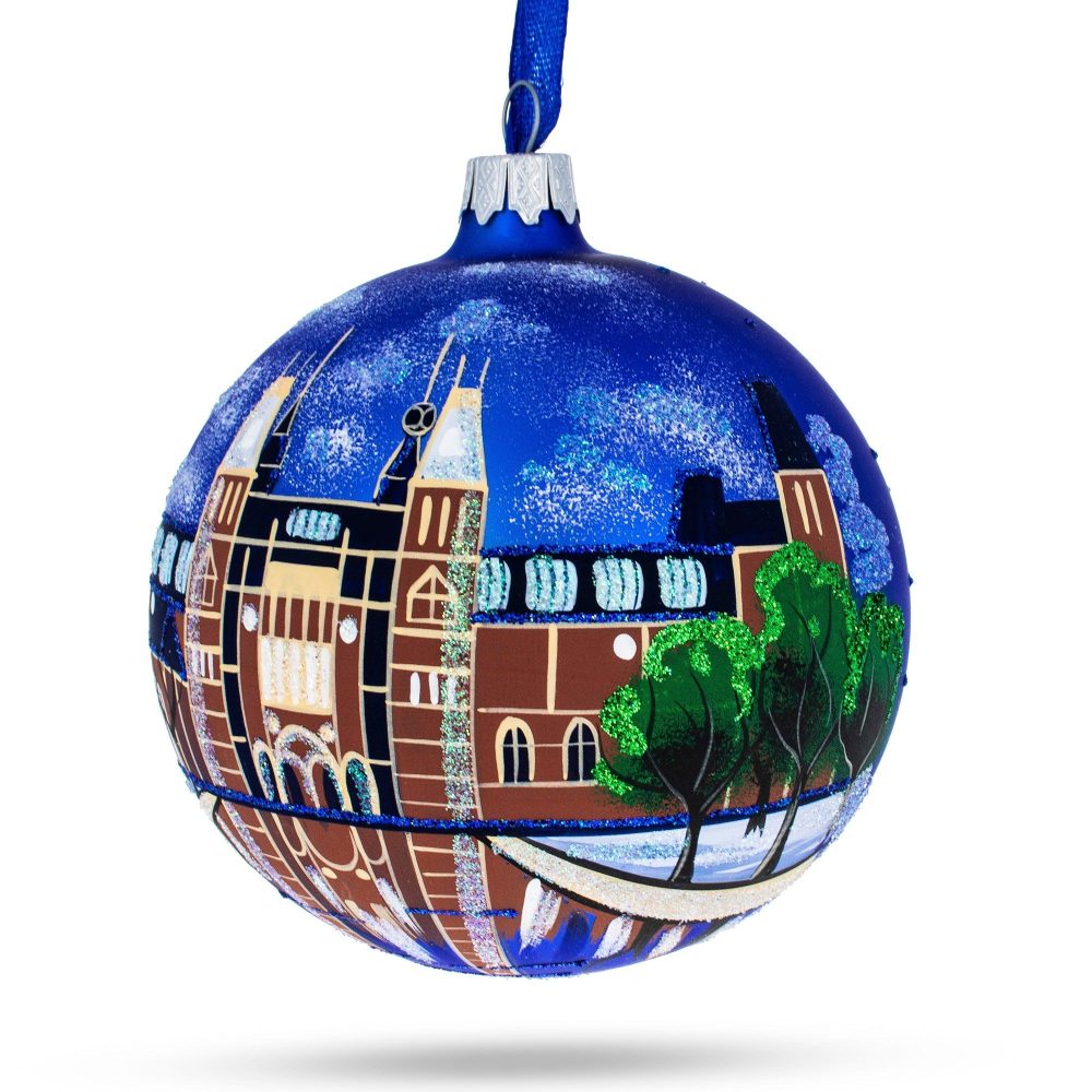 Rijksmuseum, Amsterdam, Netherlands Glass Ball Christmas Ornament 4 Inches  |   Travel Ornaments Travel