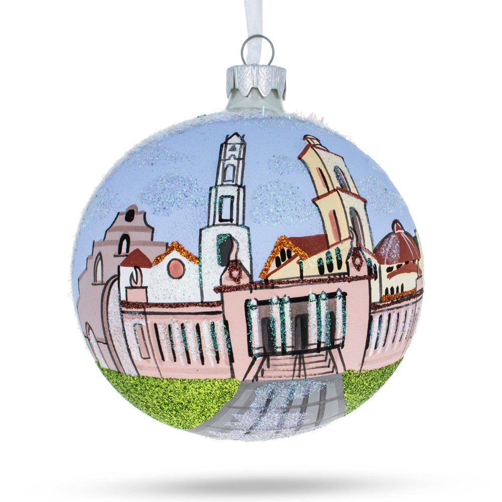 Riverside, California Glass Ball Christmas Ornament 4 Inches  |   Travel Ornaments Travel