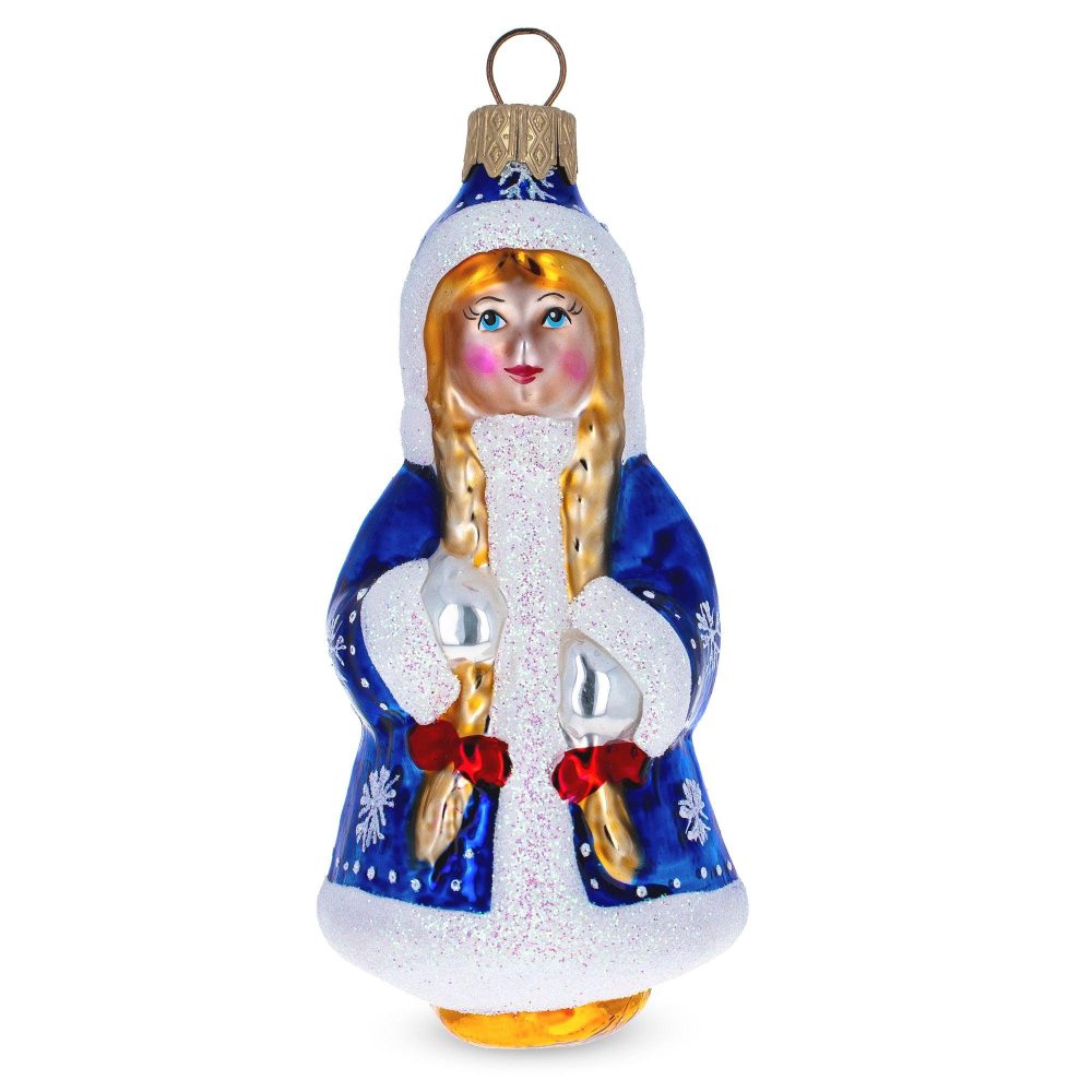 Snegurochka The Snow Maiden Mini Glass Christmas Ornament  |   Fairy Tales Fairy Tales Fairy Tales