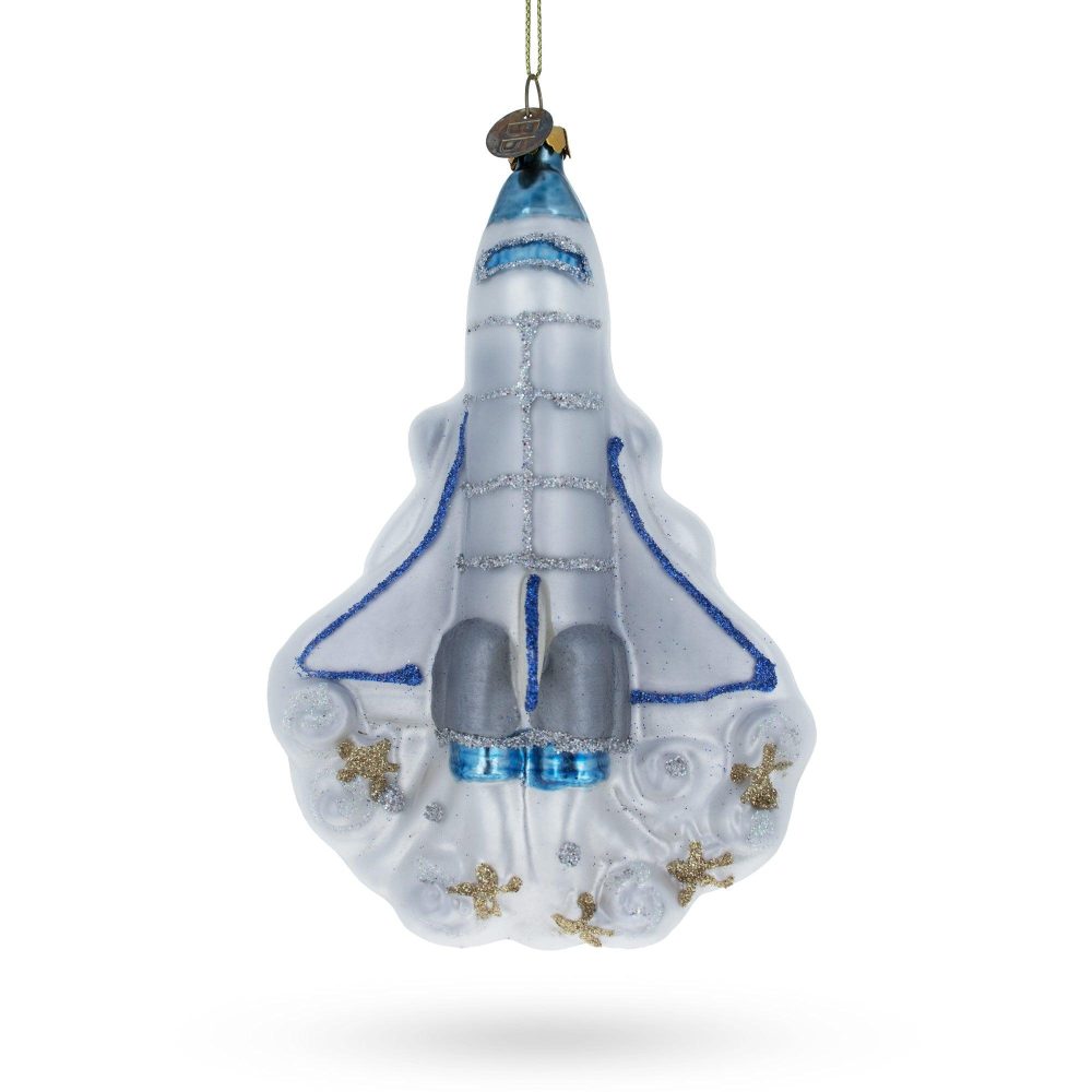 Space Shuttle Take-Off Blown Glass Christmas Ornament  |   Cosmic Cosmic Cosmic