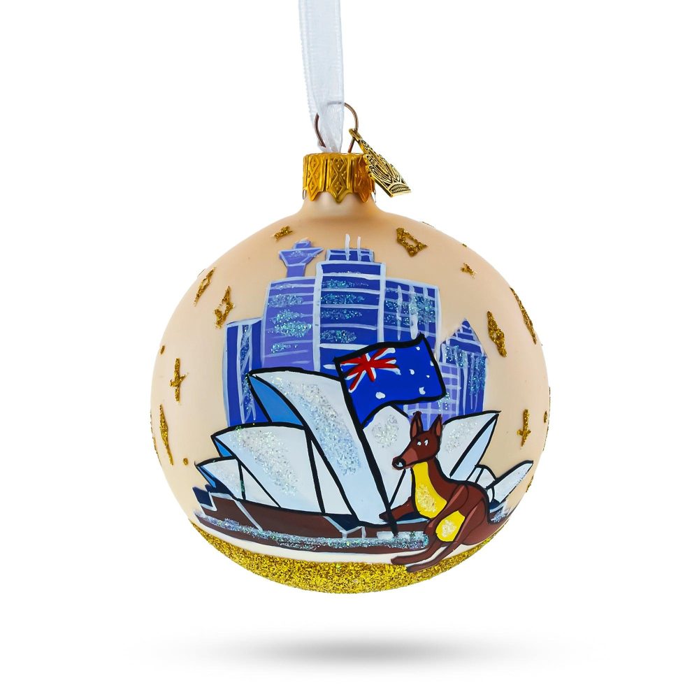 Sydney Opera House, Australia Glass Christmas Ornament 3.25 Inches  |   Travel Ornaments Travel