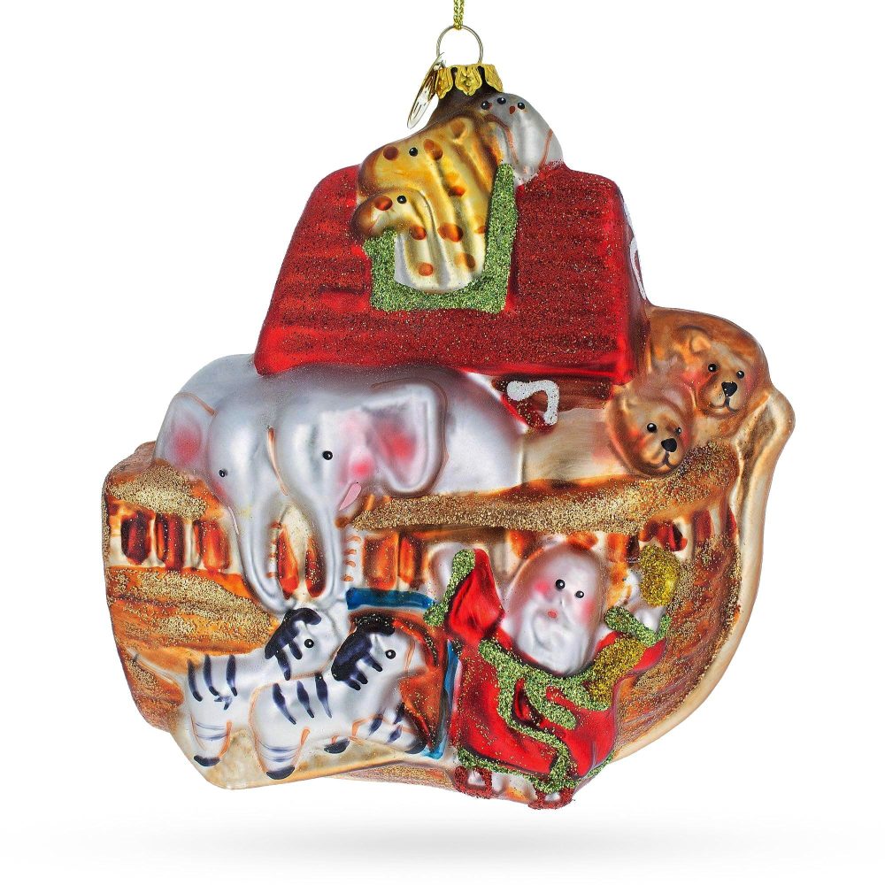 Timeless Noah’S Ark Blown Glass Christmas Ornament  |   Religious Ornaments Ornaments Religious Ornaments