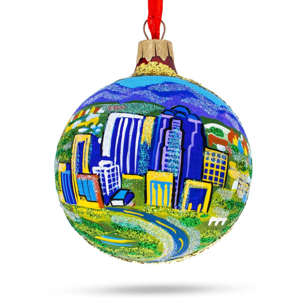 Tucson, Arizona, Usa Glass Ball Christmas Ornament 3.25 Inches  |   Travel Ornaments Travel