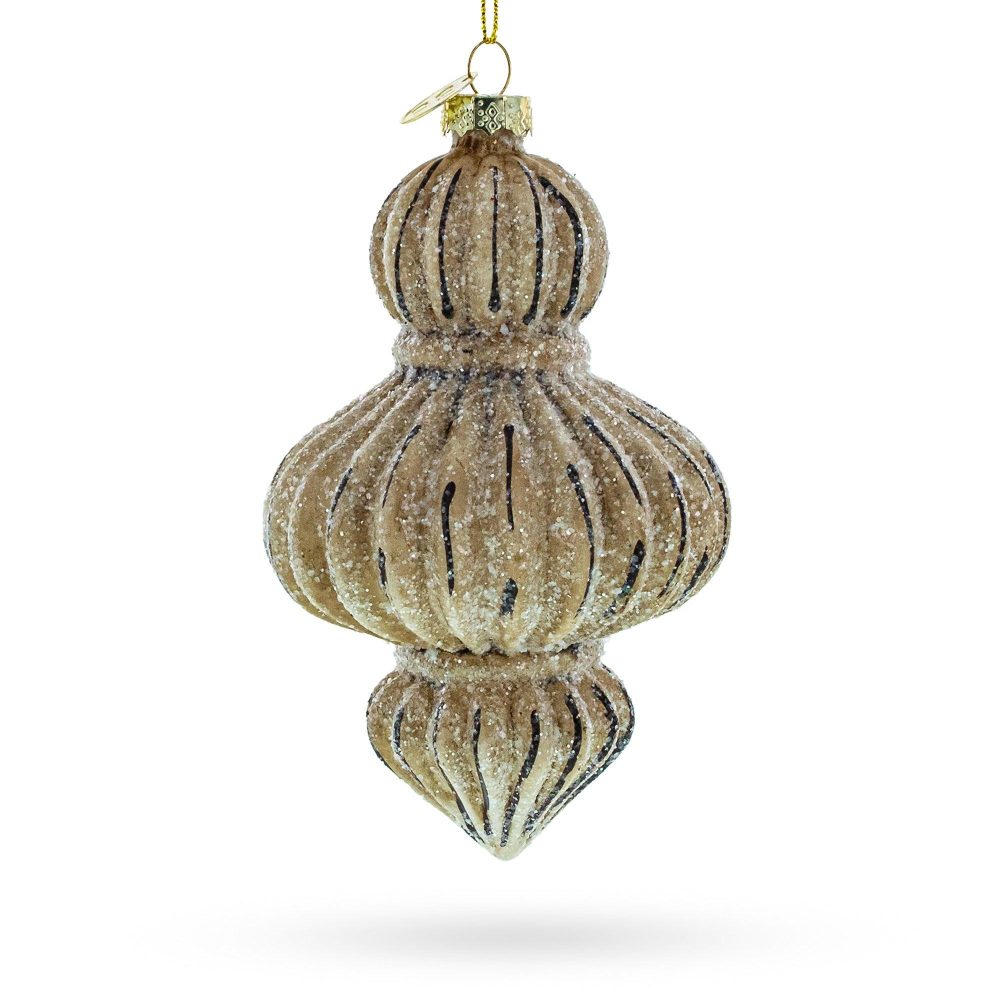 Vintage-Inspired Finial Blown Glass Christmas Ornament  |   Finials Finials Finials