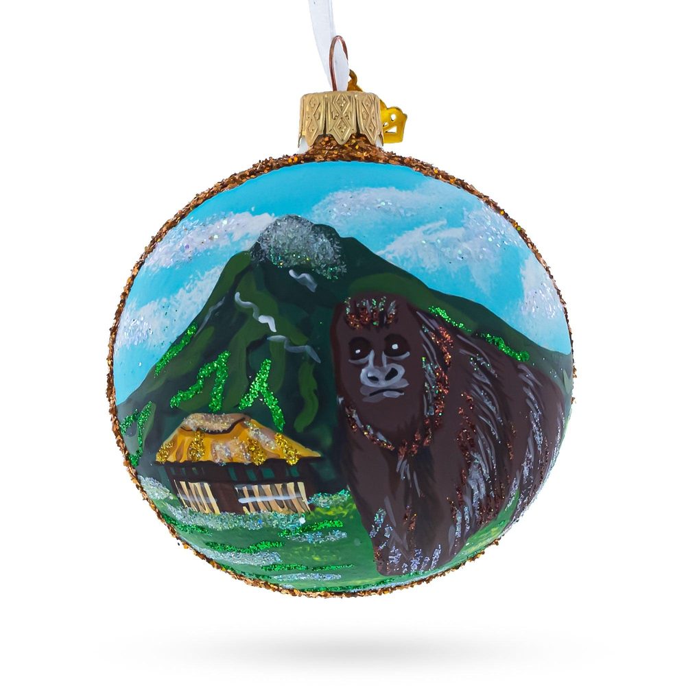 Virunga National Park, Congo Glass Ball Christmas Ornament  |   Travel Ornaments Travel