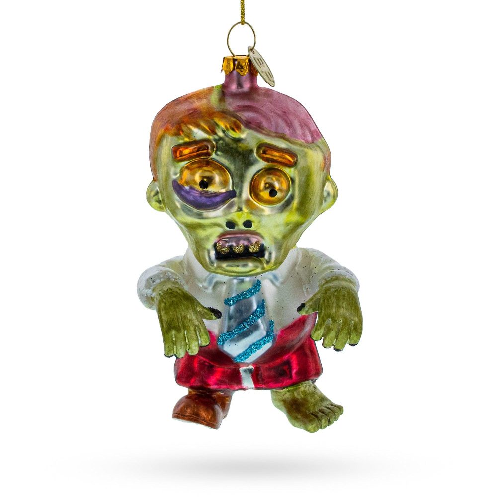 Walking Zombie Blown Glass Christmas Ornament  |   Fairy Tales Fairy Tales Fairy Tales